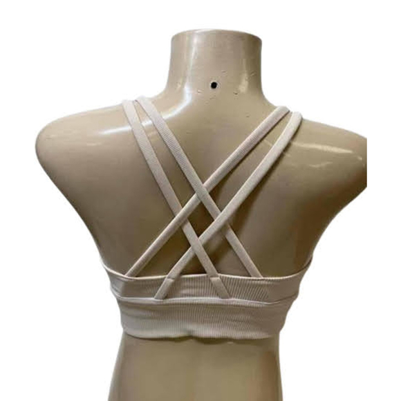 Women's Lululemeon Sports Bra, Size 8, Beige - Picture 2 of 4